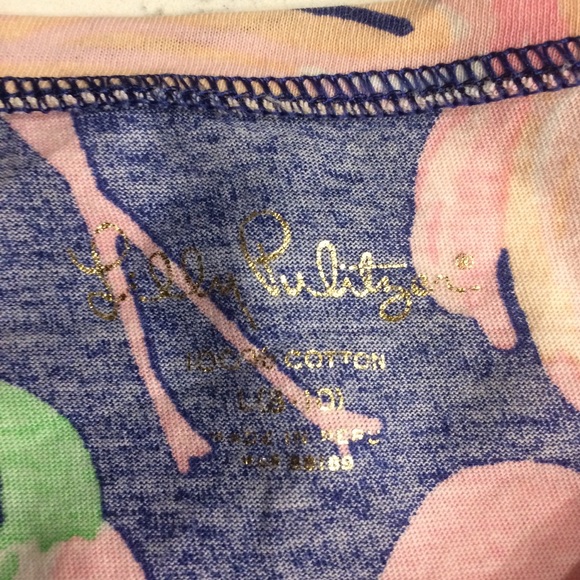 Flamingo print Lilly Pulitzer girls dress - Picture 2 of 4